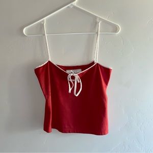 **SOLD** Iceberg jeans vintage Y2K crop strap tank top red white Italy